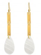 14K Gold Statement Long Earrings for Women Girls Rhinestone Geometric Drop Earrings Jewelry
