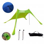 Tent for Beach Umbrella with 2 Aluminum Poles