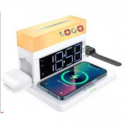 A8036 Digital Alarm Clock Wireless Charger Station