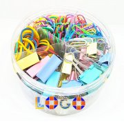 A8057 240pcs Colored Clips with Clamps clips Rubber Bands
